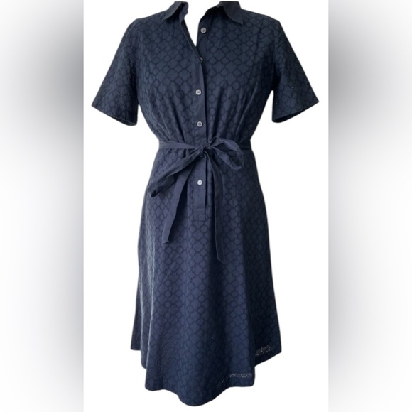 LANDS ‘ END Navy Blue Women's Dress PLUS SIZE 18 - Picture 9 of 9